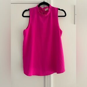 Rielle Vibrant Pink Sleeveless Tank Top